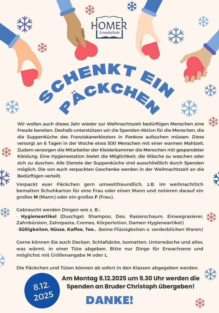 Päckchenaktion 2025